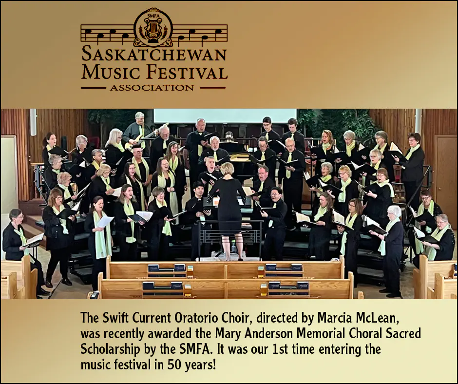 Swift Current Oratorio Choir performing at Zion Mennonite Church